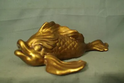 Vintage Old Ceramic Koi Fish Goldfish Gold Anthony California Pottery USA 13   • $120