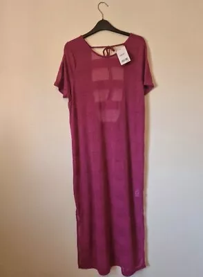 Magenta Pink Next Beach Cover Up - Sheer & Long Dress Size 16 • £13.50