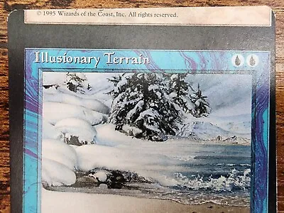 MTG Illusionary Terrain ⭐Major MISCUT Nice!⭐ Ice Age ⭐NM+⭐ 11 HQ PICS!⭐ Magic • $86.12