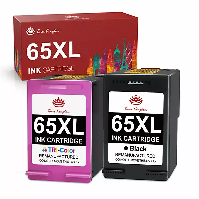 2 PK Printer Ink For HP 65XL DeskJet 2600 2622 2652 ENVY 5010 5012 5014 5032 • $22.45