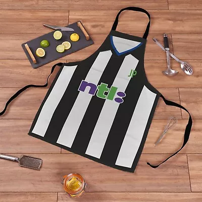 £16.99 • Buy Newcastle 2001 Home Football Shirt Striped Retro Personalised Showerproof Apron