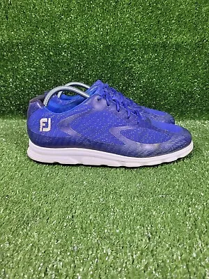 FootJoy Superlite XP Blue Golf Spikeless Shoes 58026 Mens Size US 10 • $36.52