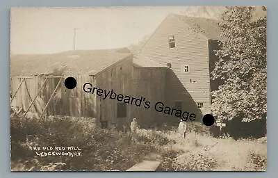 RPPC Old Red Mill LEDGEWOOD NJ Lake Hopatcong Real Photo Postcard • $49.99