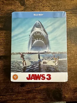 Jaws 3 - Uk Exclusive Blu Ray Steelbook - New & Sealed • £39.99