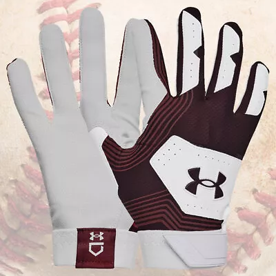 Under Armour Adult Mens UA Clean Up Baseball Batting Gloves 1365461 • $19.99