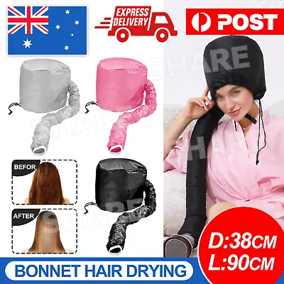 Bonnet Hair Drying Cap Hat Hood Soft Womens Blow Dryer Hairdressing Tool Home • $5.95