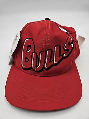 Vintage Chicago Bulls NBA Snapback Hat Cap The Game Limited Big Logo • $160