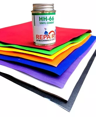 Bounce House Patch Kit Vinyl 10 X10  4oz Glue For Inflatable Slides Repairs DIY • $24.95