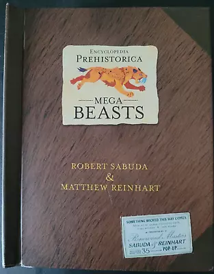 ENCYCLOPEDIA PREHISTORICA MEGA BEASTS POP-UP BOOK 2007 Robert Sabuda • $23.99