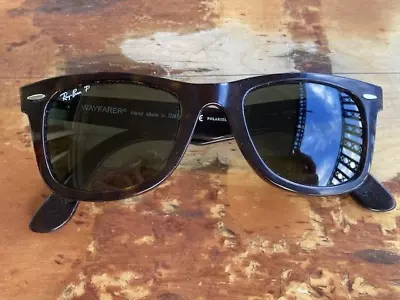 Ray-Ban RB 2140 902/58 Wayfarer Sunglasses Brown Tortoise Polarized • $75