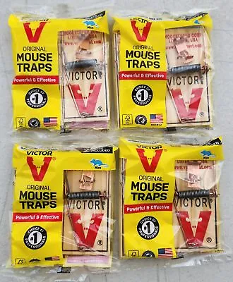 Pack Of 8 Victor M150 Mouse Traps Snap Spring Durable Pedal (4 Packs Of 2/ea) • $12.99