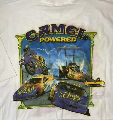 Vintage Camel Smokin Joe's Racing T-shirt 1994 Motorcycle Single Stitch Sz XL • $29.99