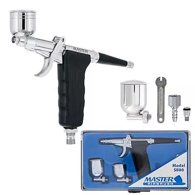 0.3 DUAL-ACTION Gravity Side Feed Spray Gun Pistol TRIGGER AIRBRUSH SET KIT • $49.99