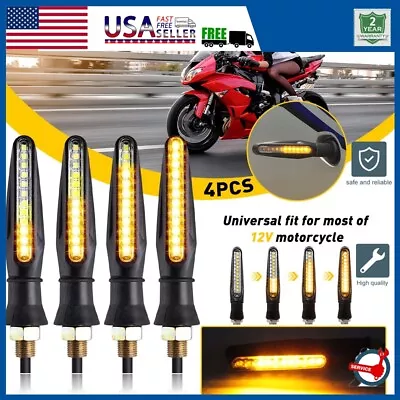 4X Motorcycle LED Turn Signal Lights Blinker For Suzuki DR650SER DRZ400SM DRZ400 • $12.34