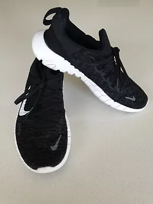 Nike Free Run 5.0 Women's Size 6 US Model CZ1891-001 Black Next Nature • $35