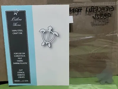 Memory Box Metal Cutting Dies LOT Of 2 Graceful Honu 98326 Outline Honu 98327 • $18.49