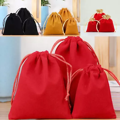 1PC Drawstring Velvet Bag Jewelry Gift Bag Candy Bag Wedding Party Pouch Storage • $0.74