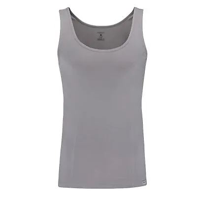 £19 • Buy Doreanse Men's Deep Neck Athletic Shirt 2255 Cotton Modal Black Grey White