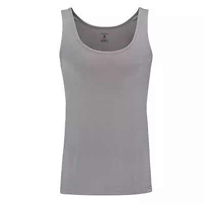£19 • Buy Doreanse Men's Deep Neck Athletic Shirt 2255 Cotton Modal Black Grey White
