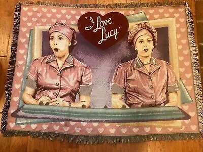 The NorthWest Company I Love Lucy 4’x6’ Throw Blanket Red Pink • $25