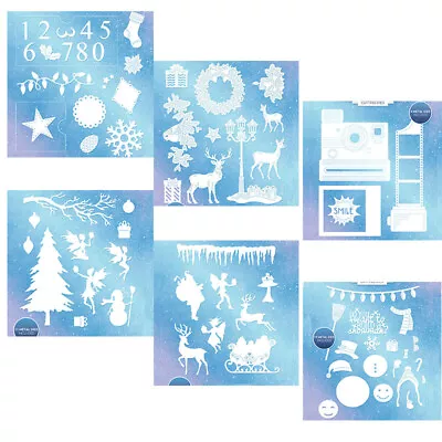 $10.71 • Buy Santa Elf Snowman Christmas Photo Card Metal Cutting Dies Stencil Scrapbooking