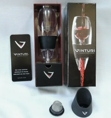 Vinturi Red Wine Aerator Original Box W/Filter & No-drip Stand Enhanced Flavors • $13.75