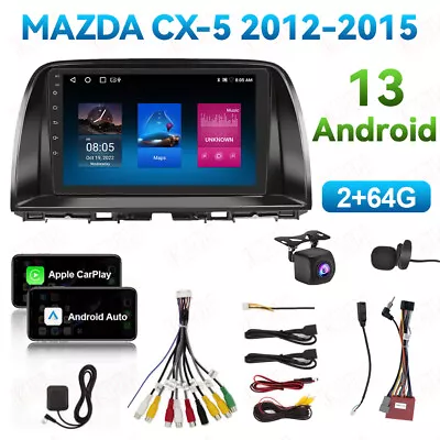 9  Head Unit For Mazda CX-5 2012-2015 Android 13 Car Radio WIFI GPS CarPlay 64G • $175.99