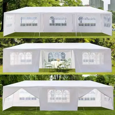 3x9M Heavy Duty Gazebo Marquee Canopy Waterproof Garden Patio Party Tent 3 Style • £84.95