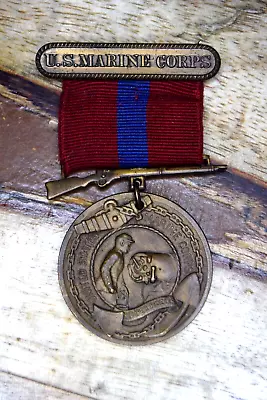 Authentic EARLY WWI U.S. Marine Corps Good Conduct Medal GCM Numbered # 21292 • $149.95