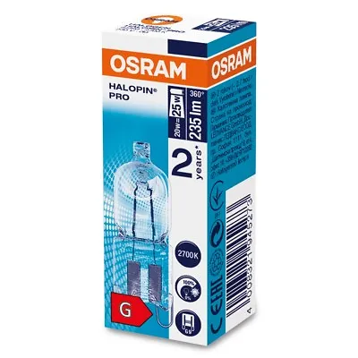 £11.78 • Buy Osram 66720 20W 230V G9 Halogen Halopin Pro Light Bulb, Warm White, Dimmable
