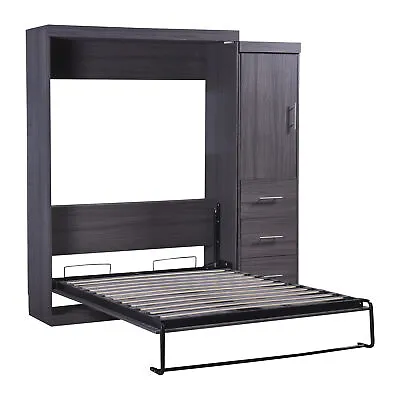 Vertical Wall Bed Folding Guest Bed Pull Down Murphy Bed Twin/Full Size  • $1351.84