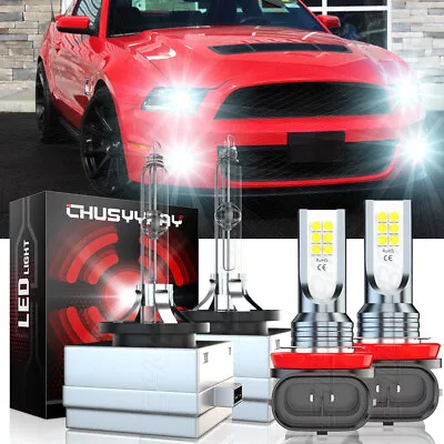 For Ford Mustang 2008-2017 D3S H11 HID Headlight Bulb High/Low+LED Fog Light Kit • $39.64