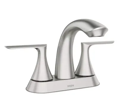 Moen 84515SRN Findlay Centerset Bathroom Faucet Spot Resist Brushed Nickel • $49