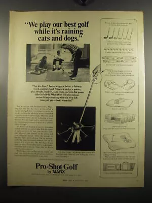 £16.79 • Buy 1967 Marx Pro-Shot Golf Ad - We Play Our Best While It's Raining Cats And Dogs