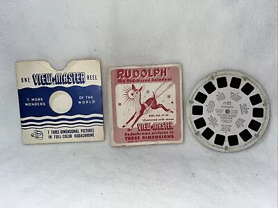 Vtg Sawyers View Master Rudolph The Red Nosed Reindeer Disc FT 25 W/Booklet • $9.99