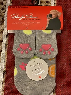 Marilyn Monroe Matching Pet & Owner Low Cut Socks Womens O/S Small Dog Fruit • $5.99