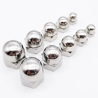 1/50pcs M3-M16 304 Stainless Steel Hex Acorn Nut Cap Decorative Cover Dome Nuts • $3.29