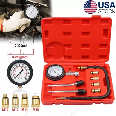 Petrol Engine Cylinder Compression Tester Kit For Automotive Motorcycle Tool Set • $17.79