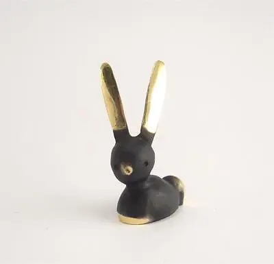 Walter BOSSE Sweet Little RABBIT Bunny Vienna Patinated Brass Austria Bronze • $49.99
