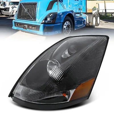 Left Headlight Headlamp W/ Black Bezel For 04-17 Volvo VN/VNL Truck Driver Side • $119.99