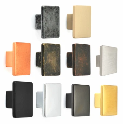 £3.49 • Buy Square Cabinet Knobs Pull Handles For Kitchen Cupboard Drawer  - Decoranddecor