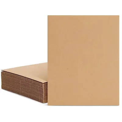 25 Pack Corrugated Cardboard Sheets 8X10 Flat Card Boards Inserts For Crafts P • $22.47