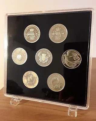 ACRYLIC COIN DISPLAY CASETRAY FOR 2 Pounds COINS (7 Slots) With Display Holders • £8.99