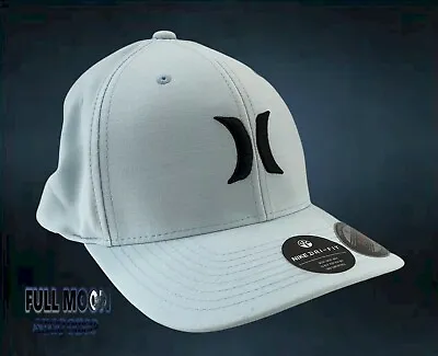 New Hurley Cutback Dri Fit Flexfit Light Blue Mens Cap Hat • $27.95