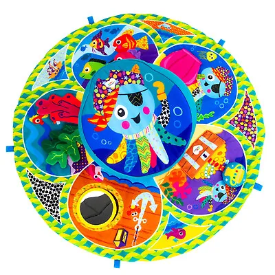 Lamaze Spin & Explore Garden Baby Gym Playmat Colourful Tummy Time Fun • £42.75