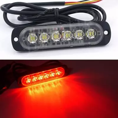 1Pcs 12V/24V Car Truck 6LED Flash Emergency Beacon Hazard Warning Strobe Light R • $7.99