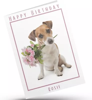 Personal Birthday Card Jack Russell DOG MUM / DOG DAD / ANY NAME / Age • £3.86