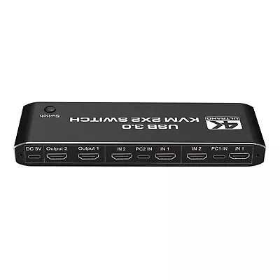 2 In 2 Out Dual Monitor HDMI KVM Switch Display USB 3.0 HDMI KVM Switch • $67.98