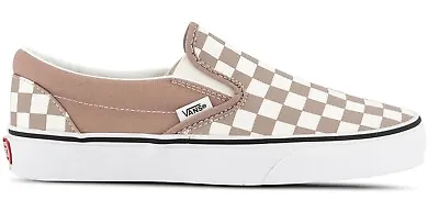 Vans Classic Slip On Canvas Sneaker Shoes Chess Check - Etherea/True White • $89
