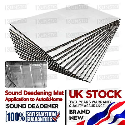 £9.99 • Buy Sound Deadening Sheet Car Firewall Heat Shield Thermal Insulation Proofing Mat